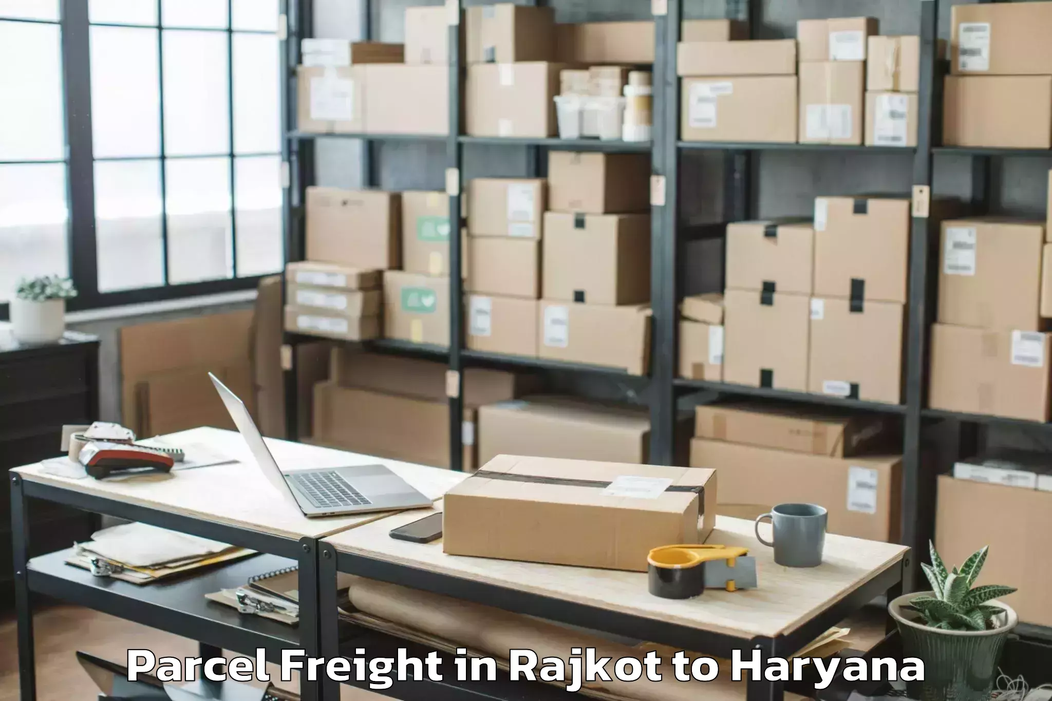 Affordable Rajkot to Udyog Vihar Parcel Freight